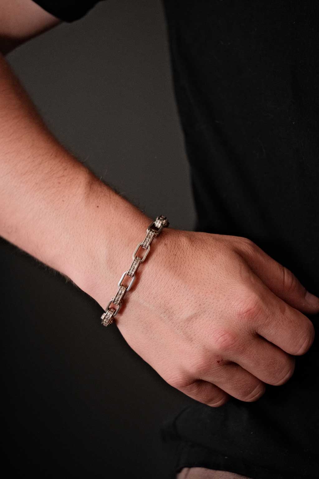 Cross and Suits Bracelet