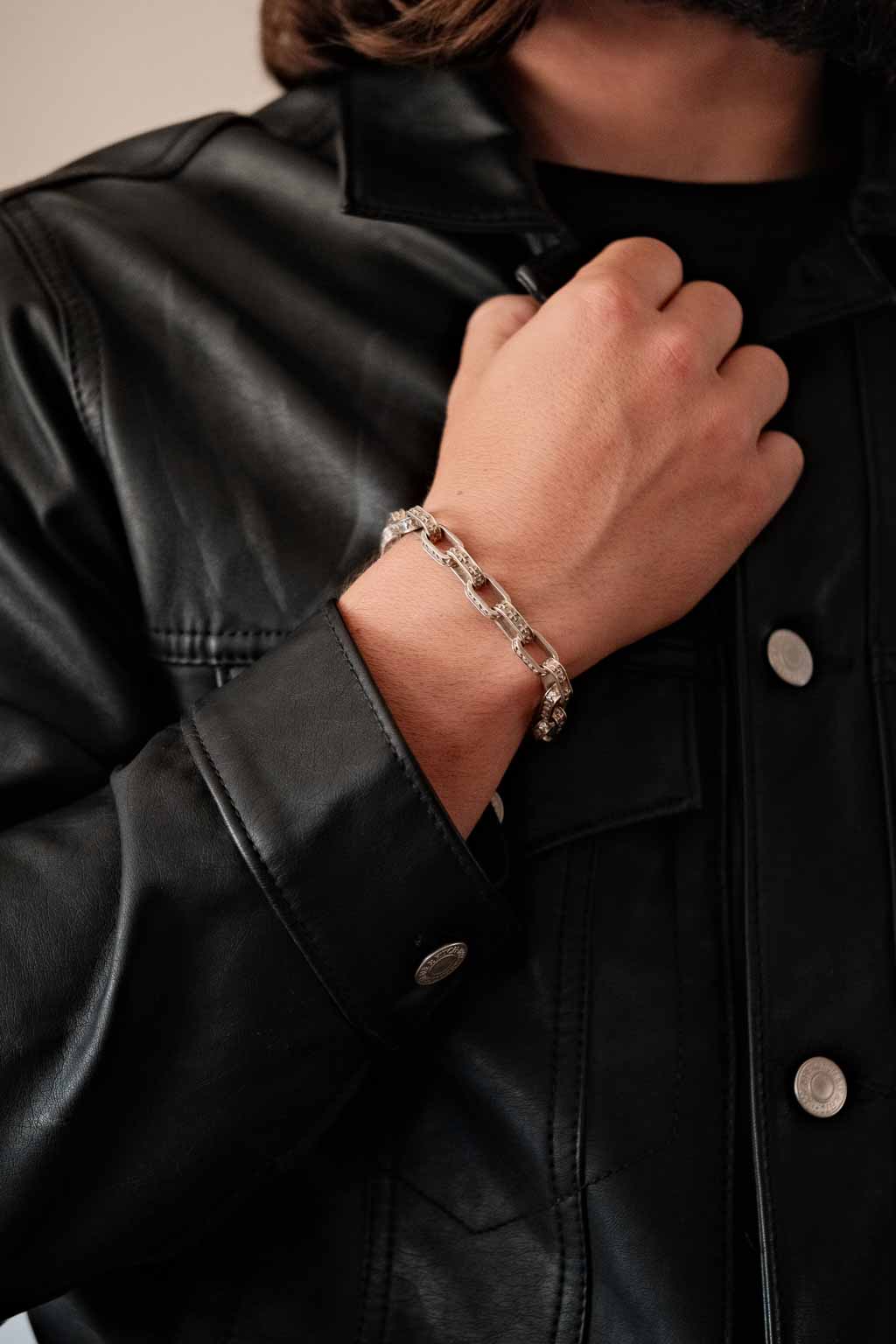 Cross and Suits Bracelet